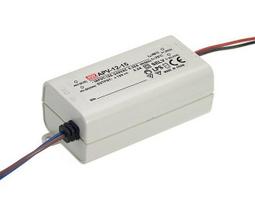 Impulsinis maitinimo šaltinis LED 12V 1A, MEAN WELL