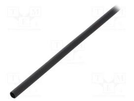 Termovamzdelis su klijais 4/1mm, juodas, 1m