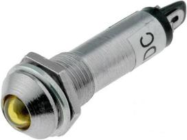 Signalinė lemputė LED 12V Ø8.2mm geltona