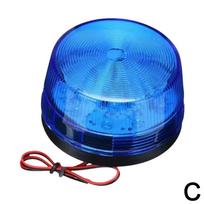 LED mirksintis avarinis apvalus švyturys su lempos signalo lempute, skirta transporto priemonei O3C4 1PCS Blue-One size