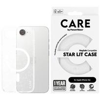 PanzerGlass CARE by Flagship Urban Combat StarLight White MagSafe case for iPhone 16e, transparent