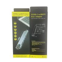 8-in-1 USB C šakotuvas Daugiafunkcis adapteris su 4K HDMI, 100W PD, Ethernet ir USB prievadais Išplėskite savo nešiojamojo kompiuterio jungiamumą Type-c 8-in-1