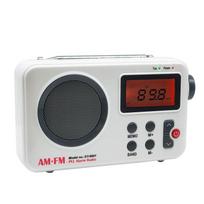 Nešiojamas AM/FM aukštos kokybės radijas balta