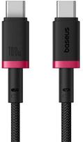 Baseus Dura Type C to Type C 100 W fast charging cable 1 m Juodas, Raudona