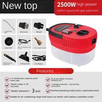 Household Electric Steam Cleaner With Ironing Brush For Cleaning Heat-resistant Glass ,Ironing Clothes 110V 220V raudona