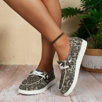 2023 m. Nauji, dideli, lengvi nuogi drobiniai laisvalaikio batai moterims Size 36 juoda leopardo rašto spalva