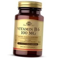 Vitaminas B6 (Piridoksinas), Vitaminas B6 100 kapsulių, Solgar 100 daržovių kepurėlių (36313217) 100vcaps