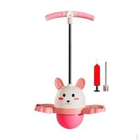 Vaikiškas „Pogo Stick“ su rankena ir šokinėjimo kamuoliuku rinkinys aktyviam žaidimui rožinė