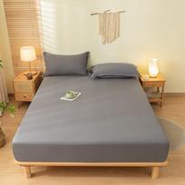 Minkšta ir lygi vienspalvė šlifuota medvilninė paklodė viengulėms ir dvigulėms lovoms, užtikrinanti komfortą ir apsaugą nuo dulkių. Pillowcase 48*74 (2 pieces) tamsiai pilka spalva