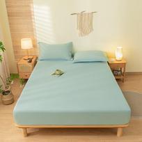 Minkšta ir lygi vienspalvė šlifuota medvilninė paklodė viengulėms ir dvigulėms lovoms, užtikrinanti komfortą ir apsaugą nuo dulkių. Pillowcase 48*74 (2 pieces) mėtų žalios spalvos