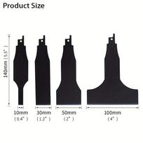 4pcs Reciprocating Saw Shovel Set - SK5 Cleaning Shovel Blade for Electric Saw - For Tile, Ground Mud & Wall Putty Removal 4pcs Shovel Set