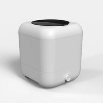 Nešiojama USB belaidė mini skalbimo mašina bendrabučiui, kuri specializuojasi privačiai skalbdama kojines ir apatinius. Rechargeable Version balta
