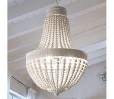 Ideal Lux - Sietynas, kabinamas ant grandinės MONET 6xE14/40W/230V diametras 50 cm kanapė/balta