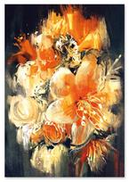 Paveikslas ant drobės abstrakcija gėlės 50x70 cm