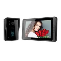 Išmanusis WiFi durų skambutis vaizdo domofono durų skambutis su kameros vaizdo durų skambučiu 7 colių LCD ekrano palaikymas EU PLUG juoda