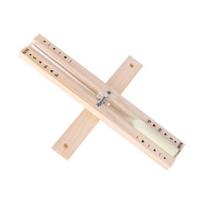Yousheng Sauna Hourglass Timer 15 Minutes Countdown Heat-Resistant Glass Rotating Heavy Duty Wooden SPA Room Study Bedroom Sand Timer Clock geltona