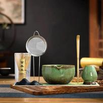 Matcha plaktuvas su rinkiniu, japoniškas dubenėlis, šaukštelis, arbatos ceremonijos rinkinys namų virtuvei, stalui