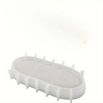 1PC Iy Gypsum Cement Gypsum Candle Cup Storage Bowl Storage Tray Candle Boat Mirror Silicone Mold