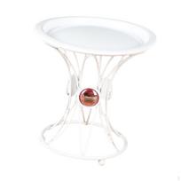 Iron Flower Pot Holder Plant Table Versatile Display Potted Rack, Stand for Living Room white