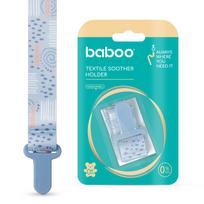 BABOO® tekstilinis čiulptuko laikiklis, Blue Haze, 0+ mėn