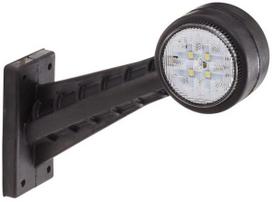 Žibintas LH LED, apvalus, 12/24V, raudonas/baltas, tvirtinamas varžtais, 142,5x45x160 mm, 8 LED, Hella ValueFit