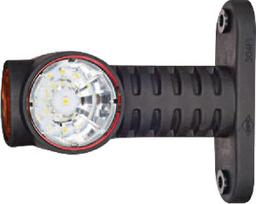 Gabaritinis LED žibintas, 0,7/1,4 W, 12/24 V, balta/oranžinė/raudona, 100x55x118 mm, 3 LED, Kramp