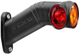 Žibintas RH LED, apvalus, 12/24 V, baltas/raudonas/juodos spalvos, tvirtinamas varžtais, 178x48xAMP SuperSeal 2 kontaktų, Vignal
