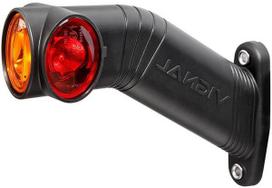 Žibintai LH LED, apvalūs, 12/24V, balti/raudoni/juodos spalvos, tvirtinami varžtais, 178x48xAMP SuperSeal 2 kontaktų, Vignal