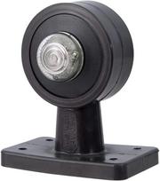 Gabaritinis LED žibintas, apvali, 12/24V, skaidri, tvirtinama varžtais, 95x84mm, Waś