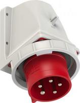 Wall mounted plug 5x32A (3P+N+PE) 6h IP67 red 5252-6kv | 9003399287893