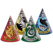 Gimtadienio kepuraitės su Hariu Poteriu "Harry Potter Hogwarts Houses" (6 vnt)