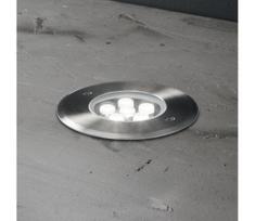 Ideal Lux - LED įvažiavimo šviestuvas FLOOR LED/6W/230V diametras 12 cm CRI 90 IP67 chromas