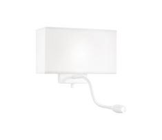 Ideal Lux - LED Lanksti sieninė lempa  HOTEL 1xE27/60W/230V + LED/1,5W balta