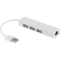 USB tinklo plokštė DELTACO USB2-LAN3 USB 2.0 100Mb/s Su 3xUSB HUB