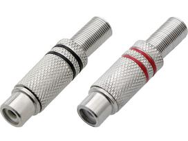 RCA lizdas kabeliui METAL