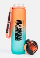 Gorilla Wear Gradient Water Bottle 1000ML - Green/Orange