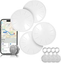 "Air Tags" - 4 Pack Key Tracker Item Finder Works with Apple Find My (iOS Only), Bluetooth Tracker Tag for Keys, Baggage, Bags, Replaceable Battery Key Finder, Smart Tag with 4