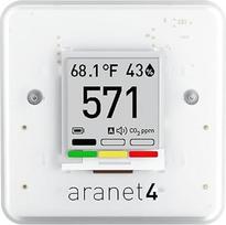"Aranet4" namų belaidis oro kokybės monitorius namams, biurui ar mokyklai [CO2, temperatūra, drėgmė ir kt.] Nešiojamas, E-Ink ekranas, programėlė konfigūravimui ir duomenų istorijai