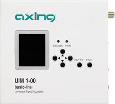 "Axing UIM 1-00" universalus įvesties moduliatorius DVB-C DVB-T su įvesties HDMI IPTV USB