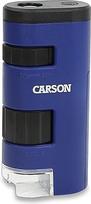 "Carson Pocket Micro" - itin galingas kišeninis mikroskopas su 20x-60x didinimu, LED apšvietimu ir asferiniais lęšiais, skirtas naudoti vietoje.