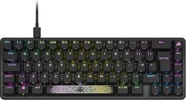 "Corsair K65 Pro Mini RGB 65 % optinė mechaninė laidinė žaidimų klaviatūra - OPX linijiniai jungikliai - PBT dvigubo šūvio klavišų dangteliai - suderinama su iCUE - PC, PS5, PS4, Xbox - QWERTZ DE - juoda