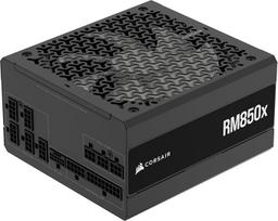 "Corsair RM850x" visiškai modulinis mažo triukšmo ATX maitinimo šaltinis - suderinamas su ATX 3.1 - palaiko PCIe 5.1 - "Cybenetics Gold" efektyvumas - 12 V jungtis 2x6 - juodas