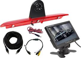 "Dolphin Automotive Ford Transit Jumbo" nuo 2014 m. Galinio vaizdo kamera su 7 colių prietaisų skydelio monitoriaus ekranu