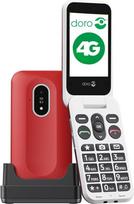"Doro" - "Leva L20" - Vyresnio amžiaus mobilusis telefonas - 4G sulankstomas mobilusis telefonas be sutarties - Didelis ekranas - Galingas HD kokybės garsas - Fotoaparatas - Avarinis mygtukas su GPS - Įskaitant įkrovimo stotelę -