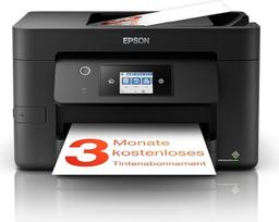 "Epson WorkForce Pro WF-3820DWF" daugiafunkcinis rašalinis įrenginys "4-in-1" (spausdinimas, nuskaitymas, kopijavimas, faksas, ADF, "WiFi", "Ethernet", NFC, dvipusis spausdinimas, vienos kasetės, DIN A4), įskaitant 9 mėn. "ReadyPrint Flex" rašalo tarifą