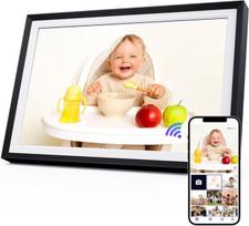 "Fine Life Pro" 10,1 colio "WiFi" skaitmeninis nuotraukų rėmelis, 1280 x 800 HD IPS jutiklinio ekrano nuotraukų rėmelis, 32GB atmintis, automatinis pasukimas, montuojamas ant sienos (juodas, 10,1 colio)