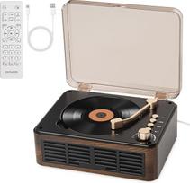"Gueray" CD grotuvas su garsiakalbiais "HiFi Stereo Sound" CD grotuvas, senovinis CD grotuvas "Bluetooth" namams, retro medinis CD grotuvas su FM radiju ir nuotolinio valdymo pultu, palaiko USB/AUX/Type-C atkūrimą
