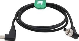 "HangTon" USB C į užrakinamą DC 12V 3A PD maitinimo laidas, skirtas "Atomos Ninja V", "SmallHD 702 Touch", vaizdo įrenginiams PIX-E7 monitoriui dešiniuoju kampu 30 cm