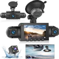 "Hikity" USB DVR Dash Cam "Android" automobiliniam radijui Vandeniui atsparus mini 3 colių keturių automobilių kamerų automobilinis vaizdo registratorius Naktinio matymo prietaisų kameros kilpa su G jutikliu Vaizdo registratorius 150° platus kampas