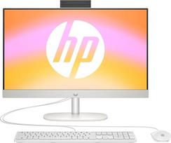 "HP All-in-One Desktop PC", 23,8 colių FHD ekranas, "AMD Ryzen 5 7520U", 8GB DDR5 RAM, 512GB SSD, "AMD Radeon" grafikos blokas, "Windows 11 Home", QWERTZ, baltas [tik "Amazon"]